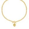 Astridandmiyu Wreath T-Bar Chunky Necklace In Gold Sale