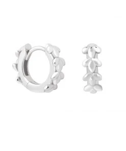 Astridandmiyu Wreath Huggies In Silver